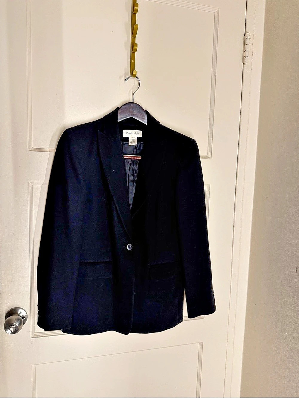 Calvin Klein Black Blazer Size 2 Like New